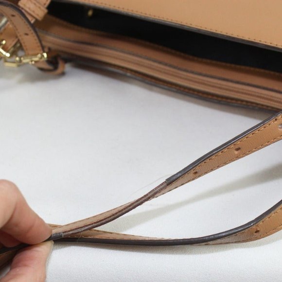 TORY BURCH York Saffiano Leather Tote Bag Brown